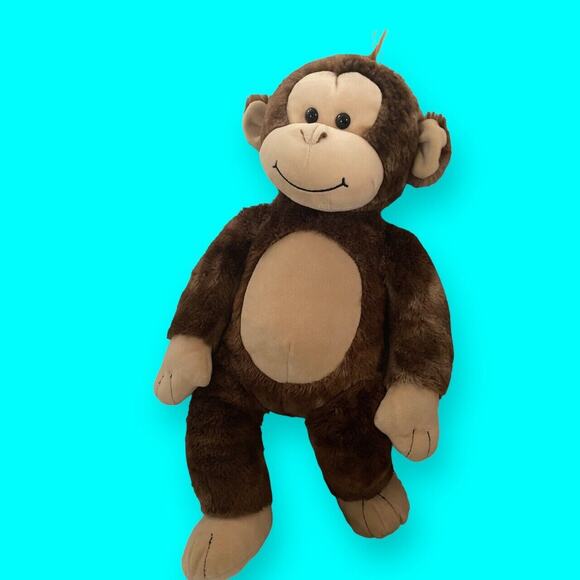 Build a Bear 18" Smiling Happy Monkey Brown and Tan 2010 Plush with Tags - Picture 5 of 10